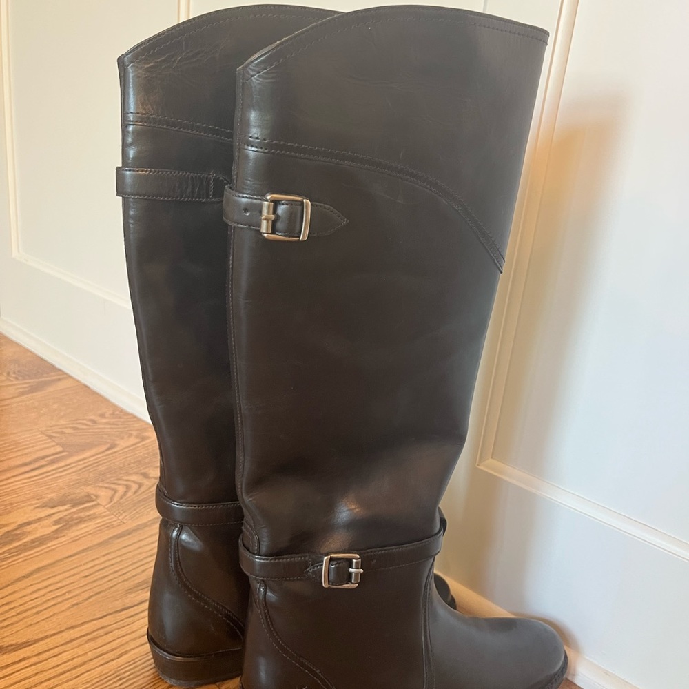 Frye Dorado Riding Boots in black size 6.0